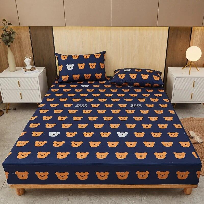 Водонепроницаемый наматрасник с застежкой-молнией, шестисторонняя кровать, защита от насекомых, наматрасник, индивидуальный размер, простыня, милый чехол на кровать