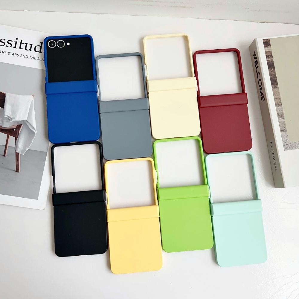 Для чехла Samsung Z Flip 6 Однотонный Матовый Ультратонкий Шарнирный Ударопрочный Твердый ПК Для Samsung Galaxy ZFlip7 Flip6 5 4 3 5G Чехол