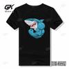 Muscle Shark Мужские женские хлопковые модные футболки с круглым воротником, спортивные, для зала, фитнеса, топы с коротким рукавом