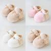 Плюшевые детские пинетки для кроватки, теплые противоскользящие носки-тапочки, повседневная обувь для новорожденных девочек и мальчиков