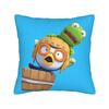 Чехол на подушку с героями мультфильмов Loopy, Petty, Crong, Eddy, Pobys, Pororo Пингвиненок, Декоративный чехол на подушку