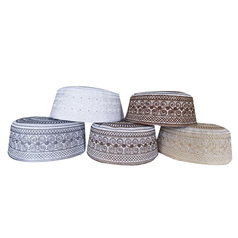 Islamic Men Kippot Caps Muslim India Veludo Indio Arabisch Kippa Prayer Hats