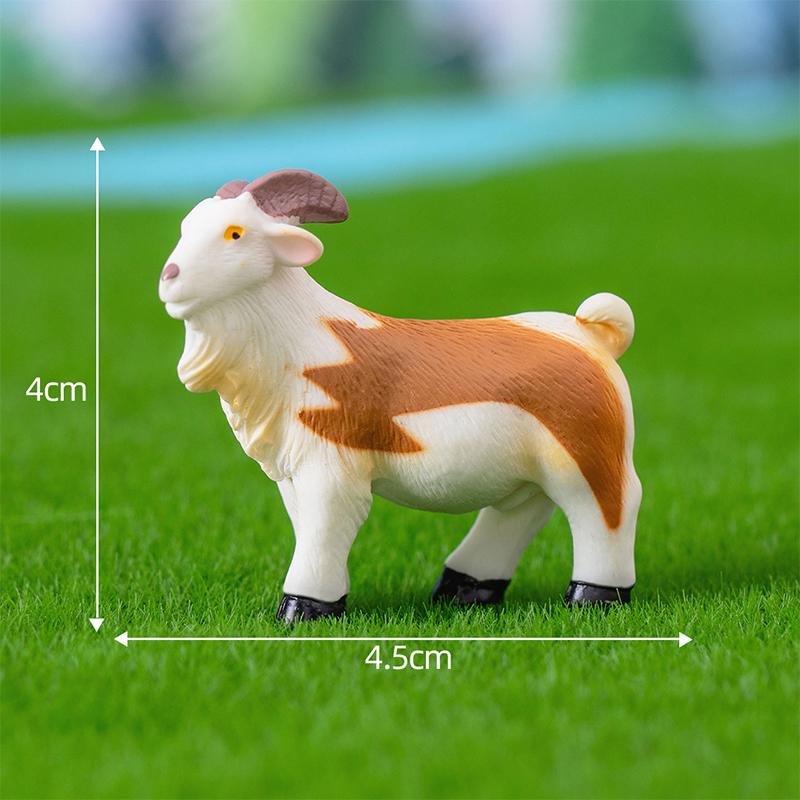 Миниатюры, имитация фигурок овец, коз, садоводство, ферма, микроландшафтные украшения для украшения дома, настольные аксессуары