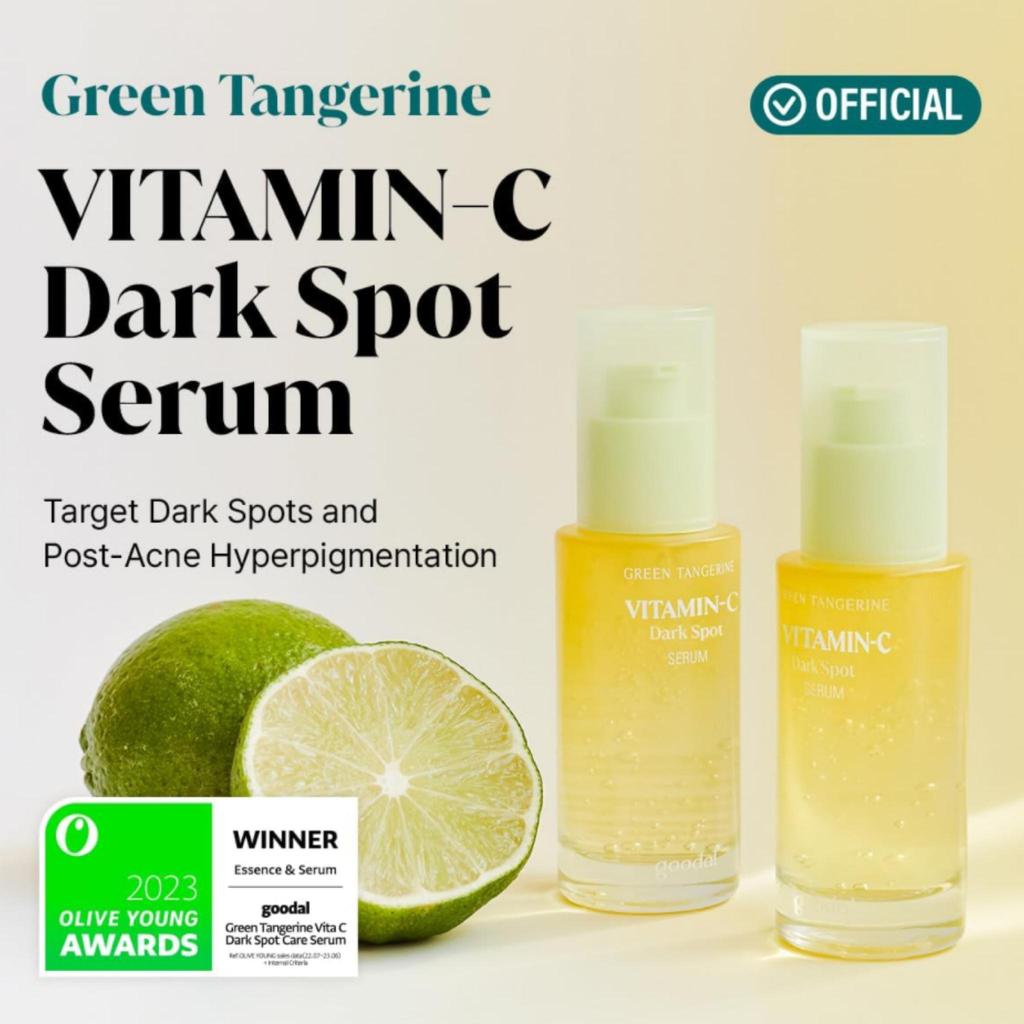 Goodal Green Tangerine Vita C Сыворотка для ухода за темными пятнами 40 мл+Сыворотка для загара 50 мл+Крем 50 мл