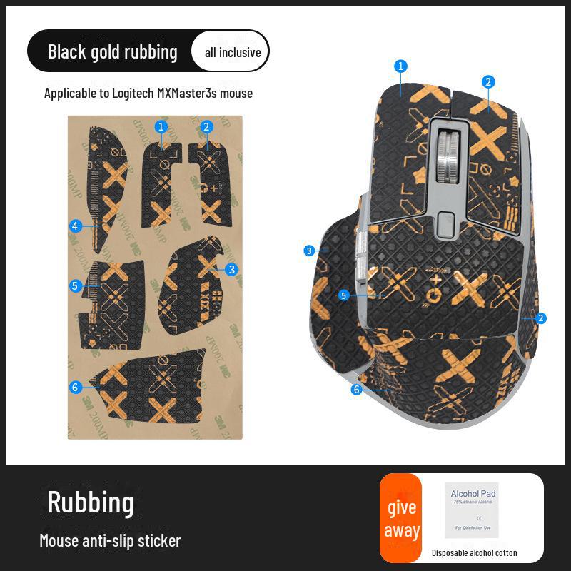 Набор наклеек для мыши Logitech MX Master 3S с противоскользящим покрытием и впитыванием пота