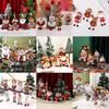 Santa Claus Fabric Doll Ornaments - Christmas Tree Decorations & Small Gift Pendants