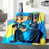 Sheriff Labrador Theme Printed Blanket - Perfect for Couch, Bed, Travel & Outdoor Use | Machine Washable, Cozy & Durable.