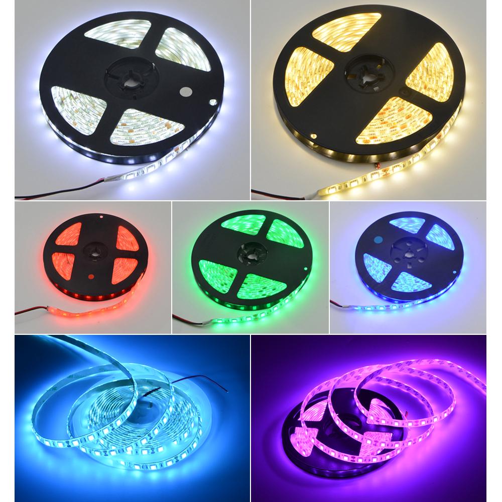 1Roll 5M 5050 LED Strip Light Tape DC 12V RGB 60LEDs/M