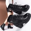 Large Size New Lace Up Round Head Buckle Thick Bottom Short Leg Women's British Fashion Trend Martin Boots