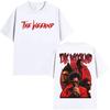 Famous Singer The Weeknd DoubleSided Print Mens TShirt Cotton Short Sleeve Loose Comfortable Fashion Women And Men TShirt