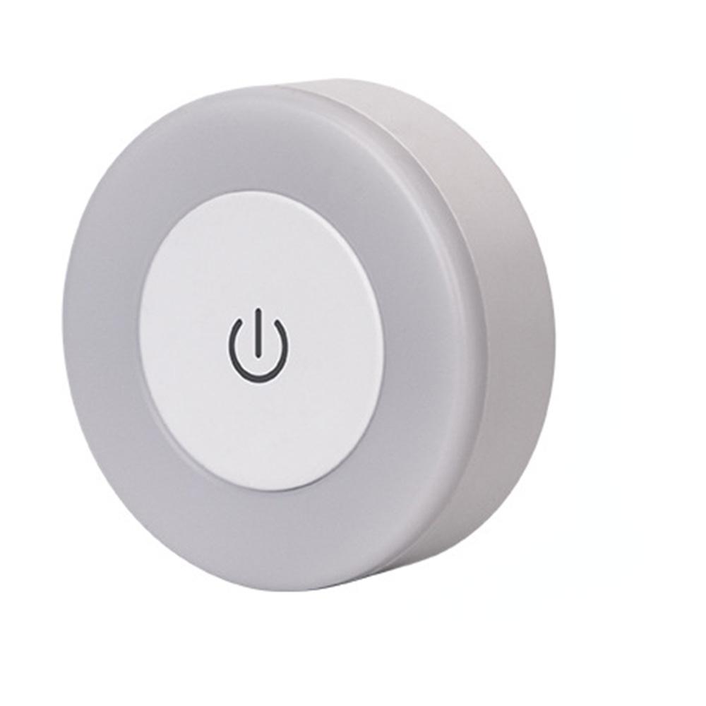 LED Touch Sensor Night Lights 3 Modes USB Rechargeable Lights Round Portable Dimming Night Lamp Room Decor