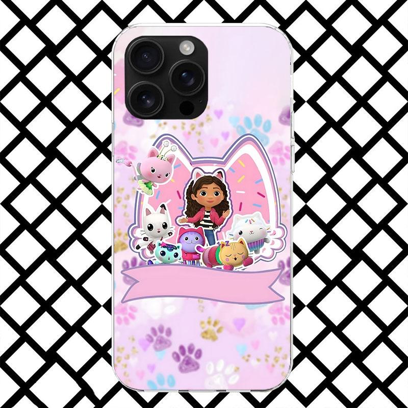 Cartoon Gabbys Dollhouse Phone Case for iPhone 17 Air 16 16E 15 14 Plus 13 Mini 12 11 Pro Max 7 8 + SE 2020 Soft Cover Fundas 17