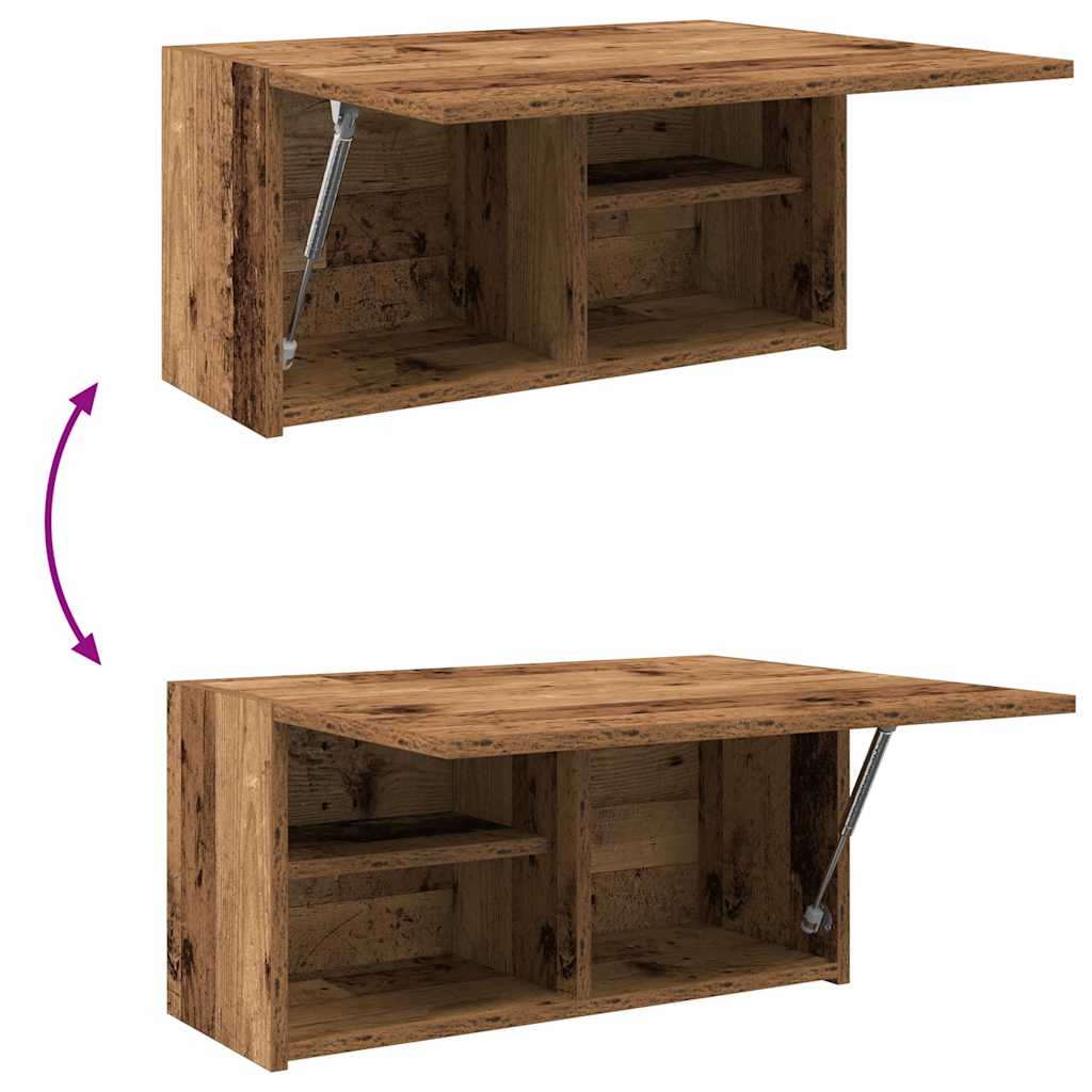Bathroom Wall Cabinet Rustic Wood Look 60 x 25 x 30 cm Engineered Wood