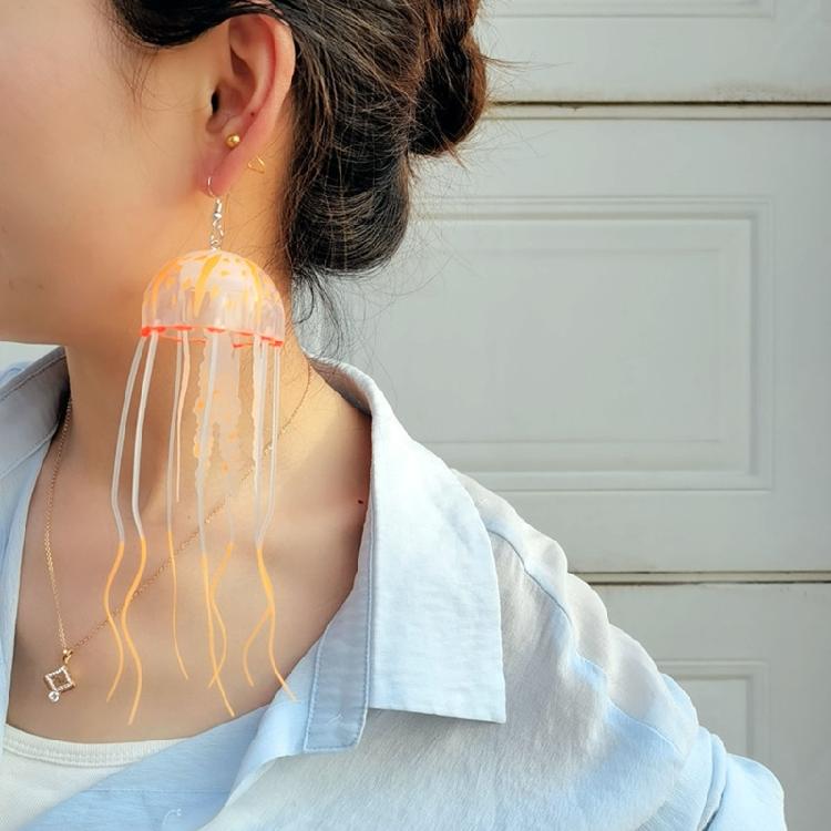 Серьги-медузы из силикона для самостоятельного изготовления DIY Ручная работа Преувеличенные висячие серьги