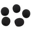 GONKISS Microphone Sponge Windscreen for Lapel Microphones, Large Speakers, 5-Piece Set, Black