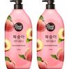 Гель для душа Shower Mate Peach Fruits, 1200г, 2 корейских косметики