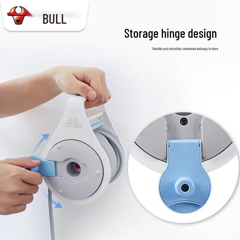 BULL Retractable Power Strip Reel CN plug (adapter included)