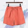 Women Shorts Elastic Waist Adjustable Drawstring Casual Shorts with Pockets Wide Leg