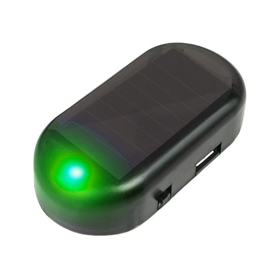 Автомобильный солнечный световой сигнал, имитация фиктивной сигнализации, мигающий светодиод для защиты от кражи