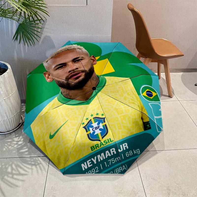 Зонт N-Neymar с Автоматическим Открытием/Закрытием и Усиленной Конструкцией на 8 Спиц, Компактный Дорожный Зонт, Подходящий для Улицы