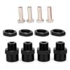 RC Car 12mm To 17mm Wheel Hex Conversion Adapter Accessories for Sakura D4 HSP 94123 1/10 CarBlack