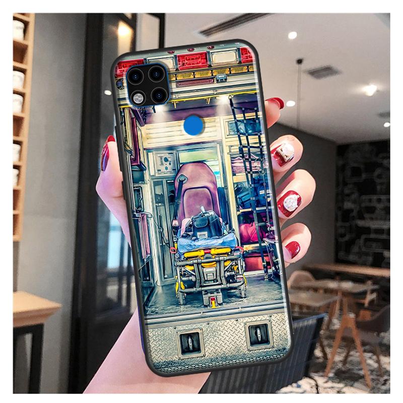 Ambulance EMS EMT Paramedic Funda For Xiaomi Redmi Note 10S 9S 8T 9 Note 10 Pro Note 11 Pro Redmi 9C 9A 9T Soft Case