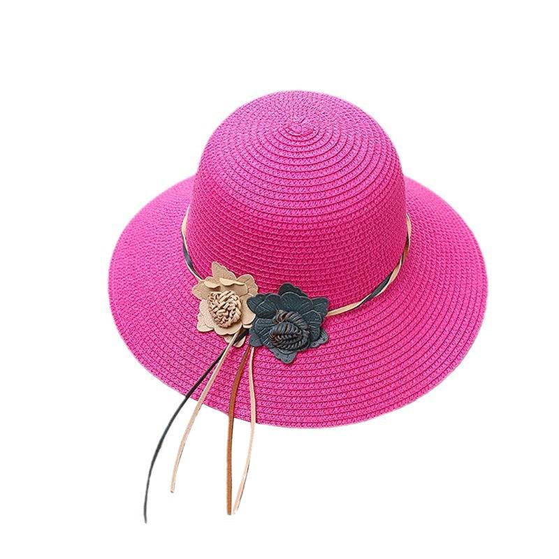 2025 Весна Лето Пляжная Шляпа Большие Поля Льняная Цветочная Соломенная Шляпа Уличная Женская Солнцезащитная Шляпа