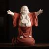 Ceramic Belly Maitreya Buddha Bodhisattva Wealth Calling Buddha Statue Ornament Living Room Entrance Office Decoration