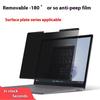 Защитная пленка для экрана Microsoft Surface Pro 4 5 6 7 360° Пленка с защитой конфиденциальности для Surface go 1 2 3 4 Пленка с магнитным креплением