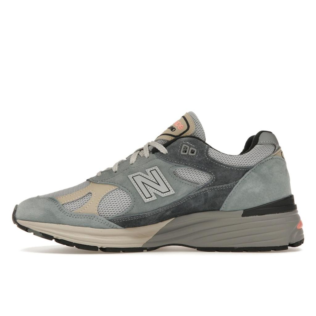 New Balance 991v2 Made In England Silver Blue Turbulence Men Sneakers Quiet-Grey U991SG2