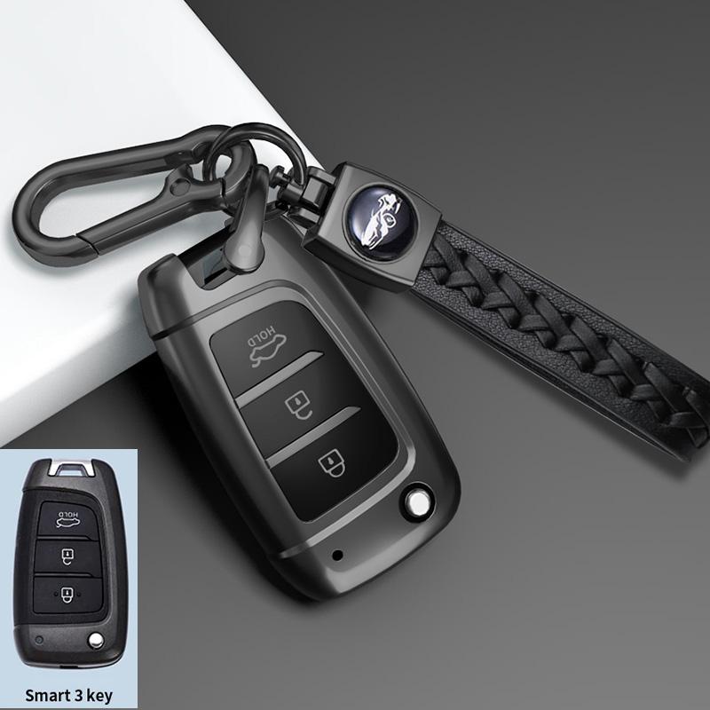 TPU Holder Shell for Hyundai Elantra Solaris Tucson I30 I35 I40 KONA Genesis Santa Fe Azera TPU Car Flip Key Case Cover