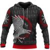 Mens Hoodies Vikings Eagle Tattoo Fashion Animal Pattern 3D Printed Style Casual Harajuku Hip Hop Pullover Oversized Sudaderas
