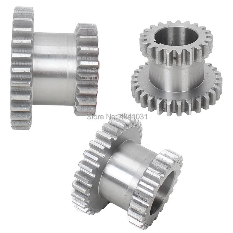 2 шт. Высокая и низкая передача трансмиссии из металла T29xT21 & T20xT12 SIEG C2 & C3-014G/024G JET BD-6 Металлорежущий станок Главный вал Дублирующая двойная шестерня