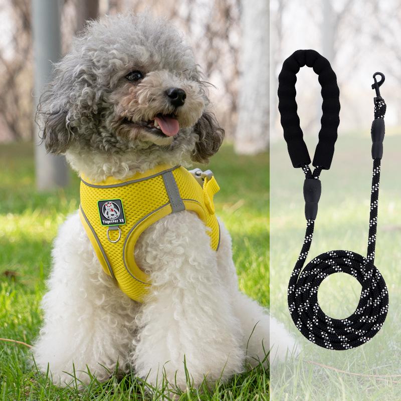 Vest-style Dog Leash Small Dog Bichon Teddy Pomeranian Puppy Puppy Harness Leash Walking Dog Leash