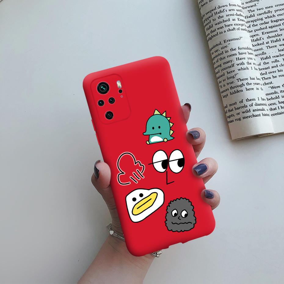 For Xiaomi Redmi Note 10 Phone Case TPU Soft Silicon Cute Pattern Back Cover for Xiomi Xiaomi Redmi Note 10 note10 Pro 10s Cases