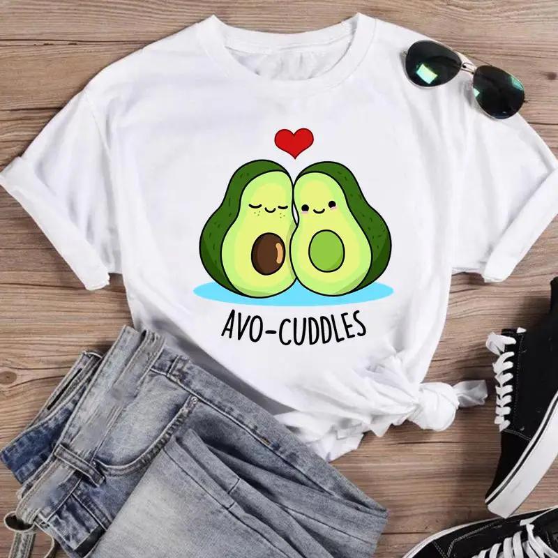 FeUnisex Tee TShirt Women Print love valentine sweet trend Fashion Cartoon Short Sleeve Graphic T Top Summer Shirt Tshirts
