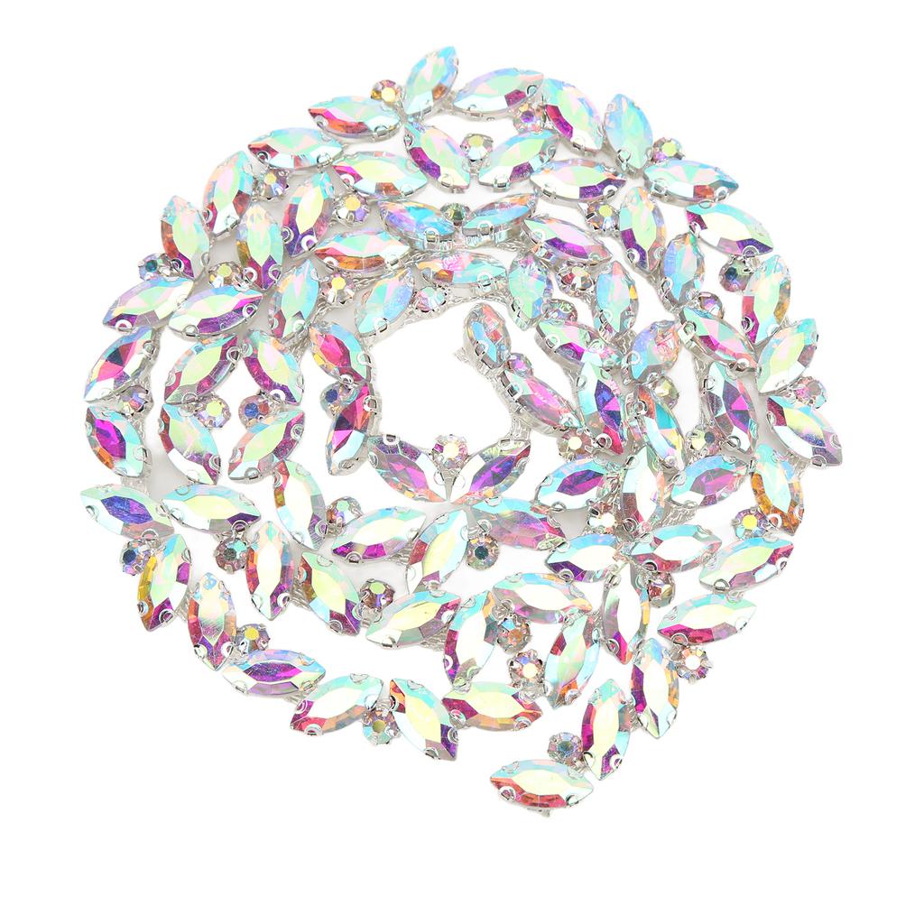 Стеклянная цепочка с когтями высокой твердости, однорядные полосы из стразов для одежды, обуви, ювелирных изделий