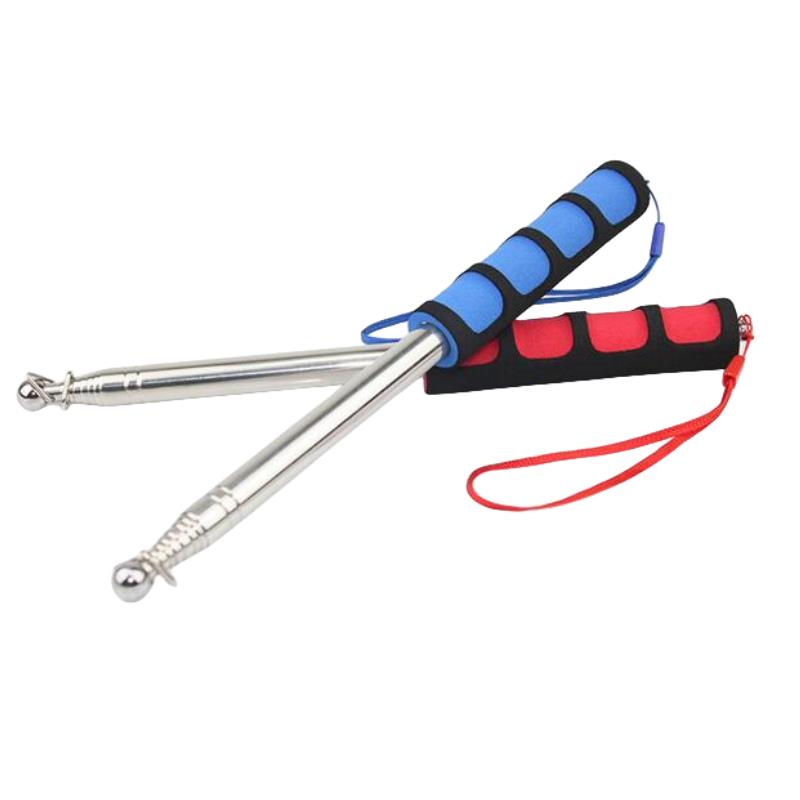 1.2/1.6M Handle Flagpole Telescopic Stainless Steel Tour Guide Banner Flagstaff Teaching Stick PPT presentation Flagpole