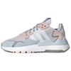 Adidas Womens Nite Jogger 'Grey Pink Tint' (women's sizes) Grey One / Cloud White / Pink Tint Casual Shoes FV1328