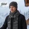 Теплый набор для зимы, прочный, термотрикотажный, три предмета: шапка, шарф и перчатки. Вязаный комплект для мужчин и женщин, защита ушей от холода.