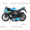 1/14 игрушечный мотоцикл Kawasaki Miami, со световыми и музыкальными игрушками, литые модели мотоциклов, игрушечные мотоциклы для мальчиков, игрушечный мотоцикл для детей 3-9 лет