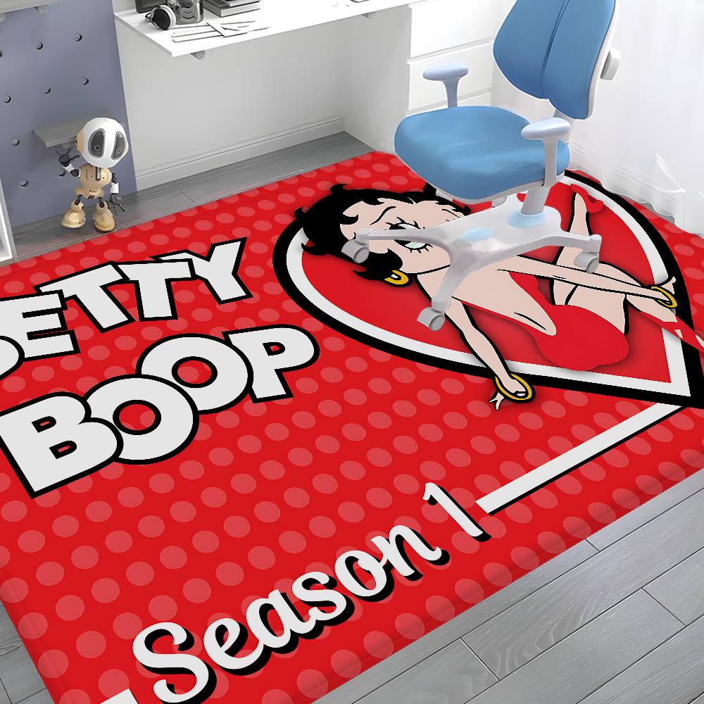 B-Betty Girl B-Boop Door Mat Washable Non-Slip Living Room Sofa Chairs Area Mat Kitchen Doormat Area Rug