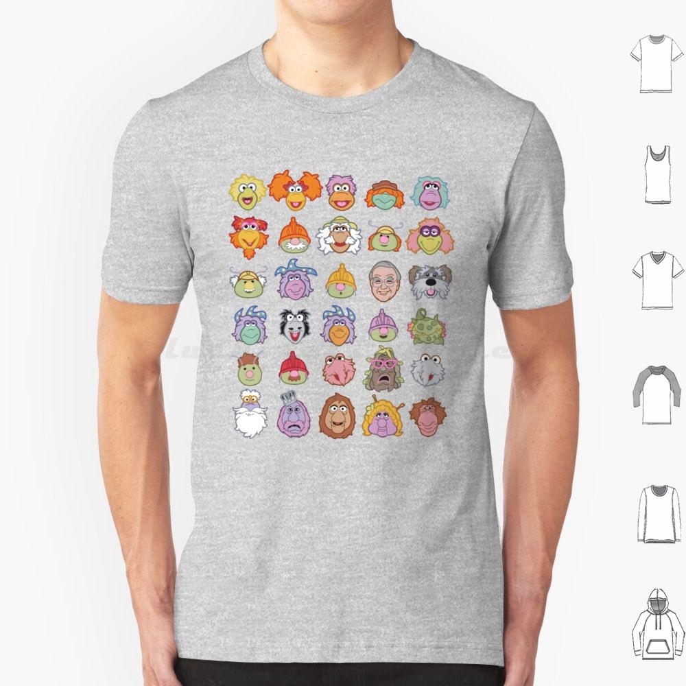 Fraggle Rock T Shirt Cotton Men Women DIY Print Fraggle Boober Wembley Gobo Mockey Dance Your Cares Away Doozer 80s Tv Show