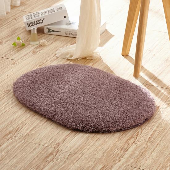 Yousheng Водопоглощающий овальный плюшевый нескользящий напольный коврик для гостиной