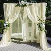 1PC Arch Wedding Veil Lawn Wedding Event Outdoor Decoration Drape Wedding Drapery Table Flag Arrangement
