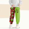 Kids' Fashion Christmas Print Loose-Fit Waistband Casual Sweatpants