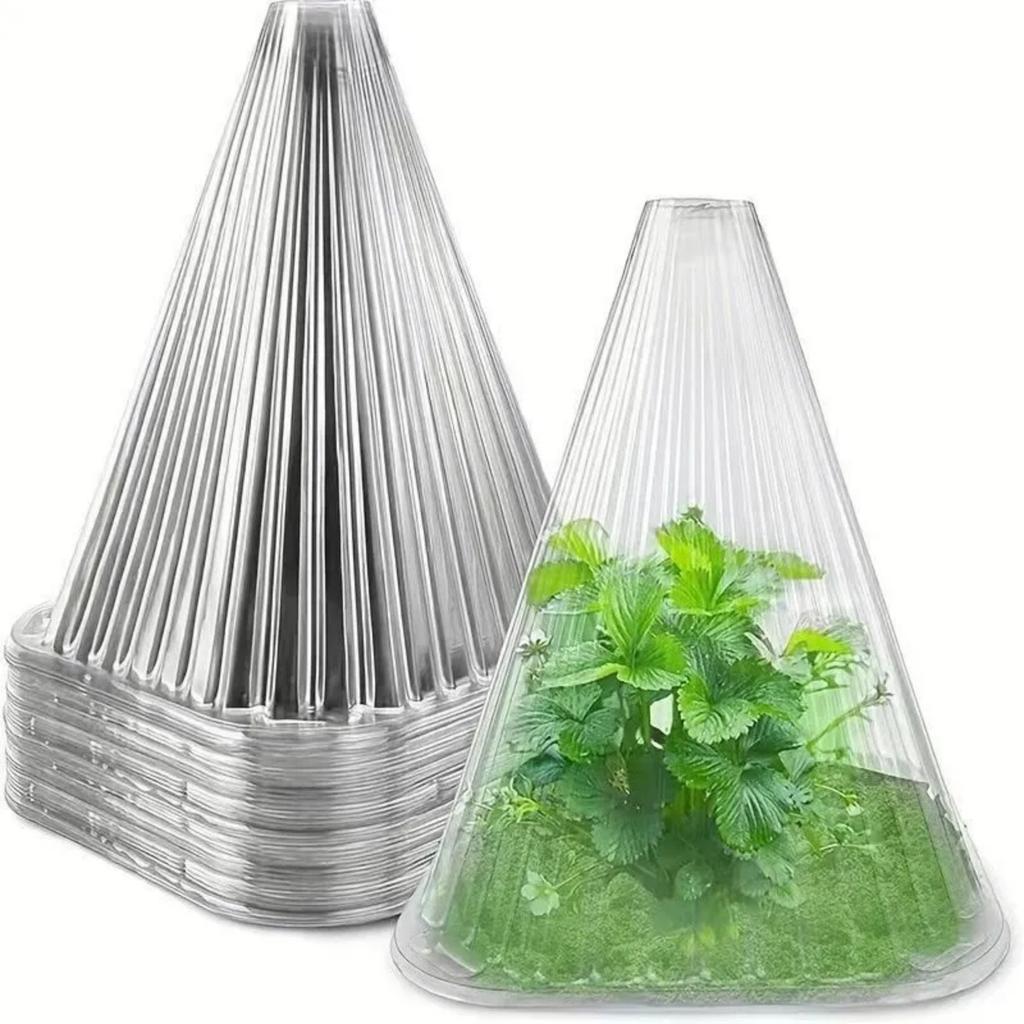 10 Pieces Garden Cloche Dome Garden Accessories Greenhouse Plants