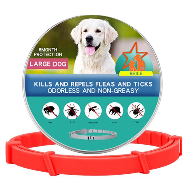 Pet Deworming Flea Collar Retractable Necklace Anti Flea And Tick Big Dog Puppy Cat Prevention Mosquitoes Pets Repellent Collar