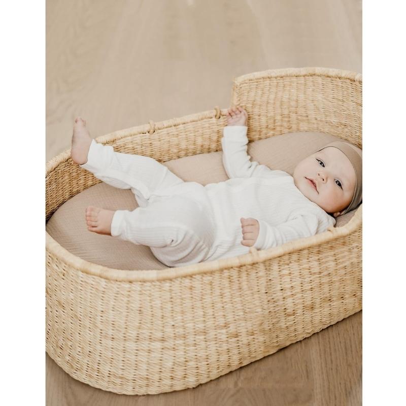 1pc/2pcs Baby Fitted Sheet Soft Comfortable Pram Bedding Stuff Machine Washable