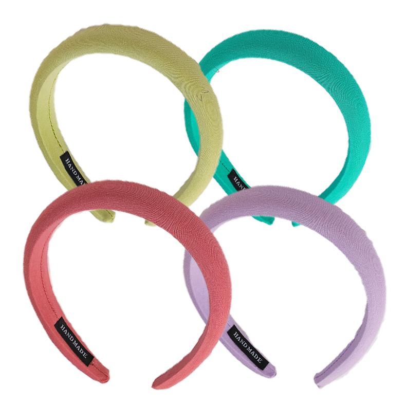 Korean Hair Band Solid Color Sweet Sponge Headband Thickening and Heightening Headband Fashion Hairband Hair Accessories